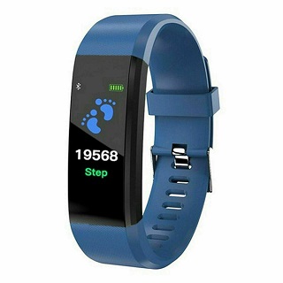 115Plus Bluetooth Smart Watch Heart Rate Monitor Bracelet Fitness